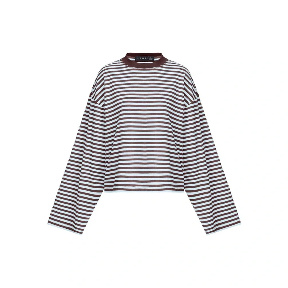 Lioness BLOOM LONG SLEEVE| CHOCOLATE SEA STRIPE C00 - Picture 4 of 7